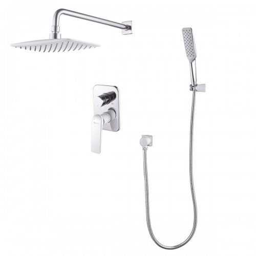 Смеситель встроенный для ванны на 2 полож Lemark ALLEGRO LM5929CW хром-белый