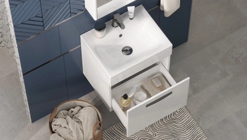 Тумба с раковиной Velvex Estea 50, 60, 80 подвесная фото 7