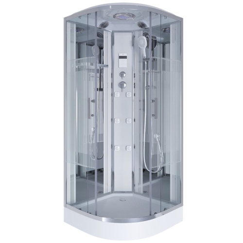 Душевая кабина Niagara Ультра NG-701-01 90*90*220 низкий поддон(16см),стекло прозрачное с рисунком