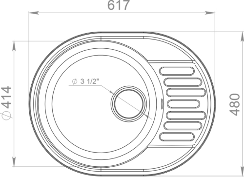 Мойка кухонная GranFest Quarz GF-Z-58 62*48 бежевый, белый фото 2