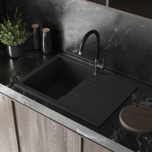 Смеситель для кухни Paini Sky белый, черный фото 3