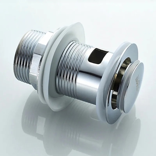 Донный клапан с переливом Ledeme L66-2 хром фото 3