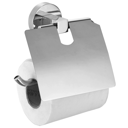 Держатель туалетной бумаги с крышкой Azario Nessy AZ-73110, хром