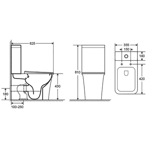 Унитаз напольный безободковый Azario Velise AZ-1222A фото 9