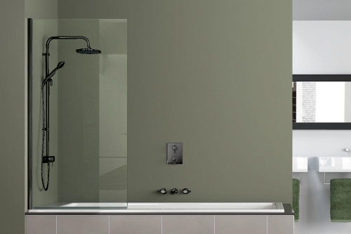 Шторка для ванной Azario AZ-NF6211-1 800 BLACK 80*140 фото 2
