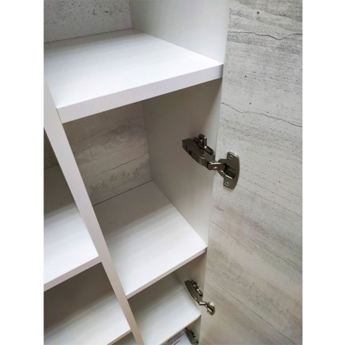 Шкаф-колонна Comforty Прага-45 дуб белый фото 4