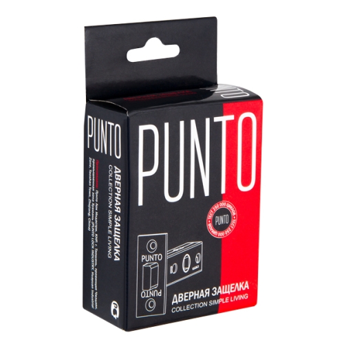 Защелка Punto врезная L45-8 GR Графит (металл язычок) фото 2