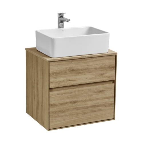 Тумба под раковину Aquaton Либерти 60, 75 Дуб Эльвезия, столешница Дуб Эльвезия