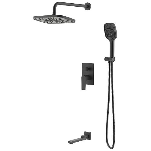 Душевая система встраиваемая Azario Арида AZ-K7354B черный матовый