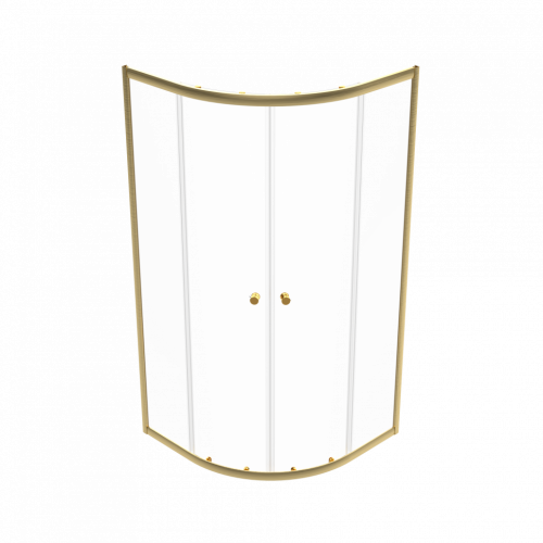 Душевое ограждение Triton Альфа-Голд 90*90, прозрачное стекло фото 2