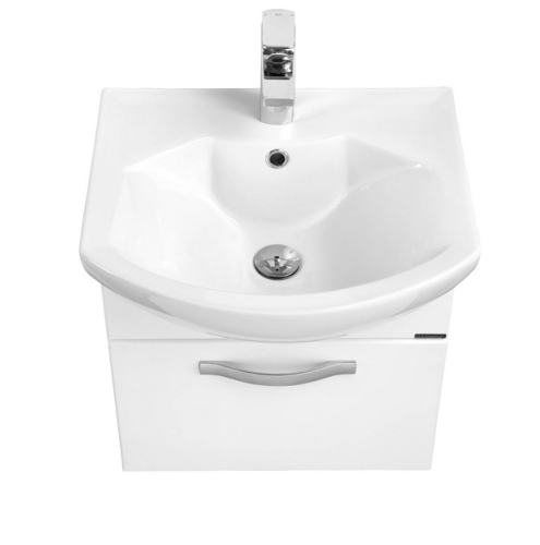 Тумба с умывальником Aquaton Ария подвесная 50, 65, 80 Белый Глянцевый фото 3