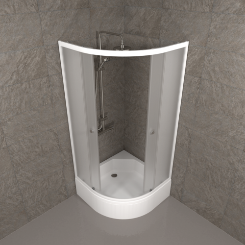 Душевое ограждение Triton Вельвет В 90*90 средний поддон фото 5