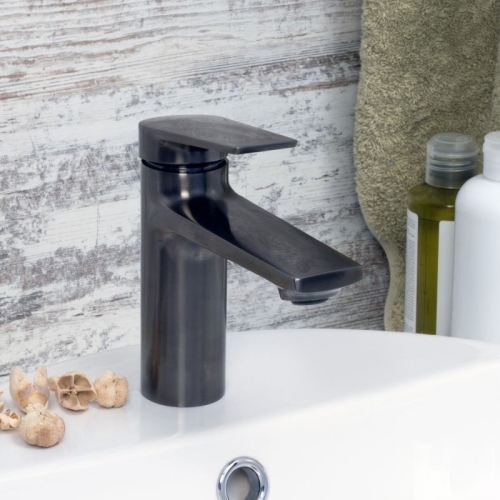 Смеситель для умывальника Wasserkraft Wiese 8403 оружейная сталь фото 2