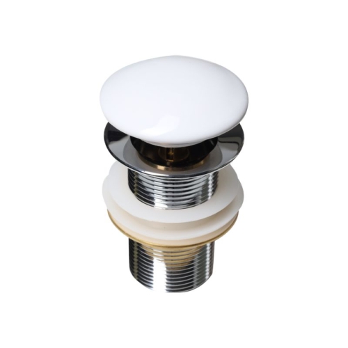 Донный клапан без перелива (белый) MLN-330301