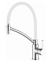 Смеситель кухонный с гибким изливом Haiba HB73643-8 White