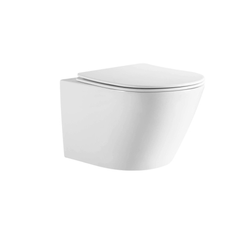 Унитаз подвесной безободковый Aquatek Либерти AQ1999T-00, сиденье с м/л смыв Tornado