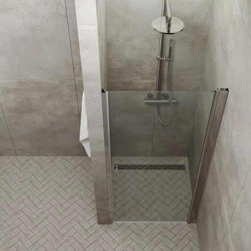 Душевая дверь Triton Уно 70, 80, 90, 100 стекло прозрачное фото 3