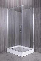 Душевое ограждение ESBANO 100*80, 120*80 ES-8190(8180) стекло прозрачное, низкий поддон