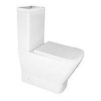 Унитаз напольный безободковый, смыв Торнадо Azario Joy AZ-2168-UQ3 с сидением микролифт