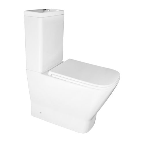 Унитаз напольный безободковый, смыв Торнадо Azario Joy AZ-2168-UQ3 с сидением микролифт