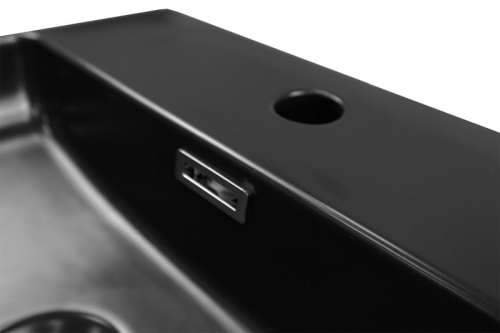 Раковина накладная Azario AZ-2177-MB 420*420*120 черная матовая фото 3