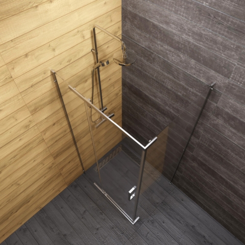 Душевое ограждение Triton Терра-Хром 120*90 прозрачное стекло фото 3