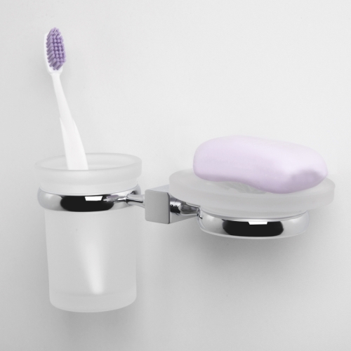 Держатель стакана и мыльницы Wasserkraft Lippe K-6526 хром фото 2