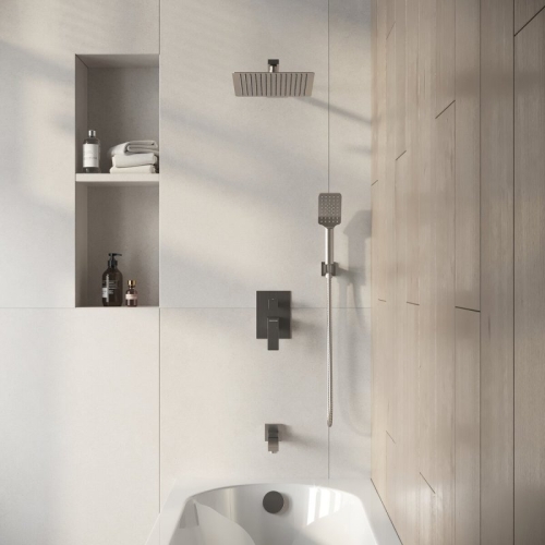Душевая система скрытого монтажа Grossman Style 501.K35.05.120 брашированный никель фото 2