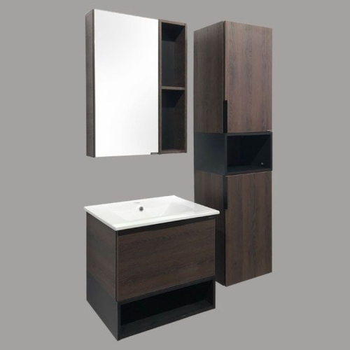 Зеркало со шкафчиком Comforty Франкфурт 60 75 90 фото 2