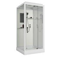 Душевая кабина Niagara Стандарт ST100/15Q 100*100*215 квадрат,поддон 15см,распашная,проф.белый