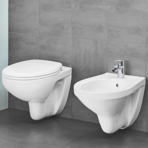 Унитаз подвесной Grohe Bau Ceramic 39351000 безободковый сиденье с микролифтом фото 2