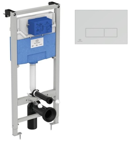 Инсталляция Ideal Standard PROSYS FRAME 120M Кнопка чёрная, белая, хром  OLEAS M2