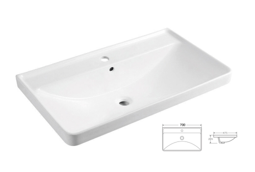 Тумба с умывальником Azario Ника 60, 70, 80, 90, 100 (с раковиной Monte) фото 3