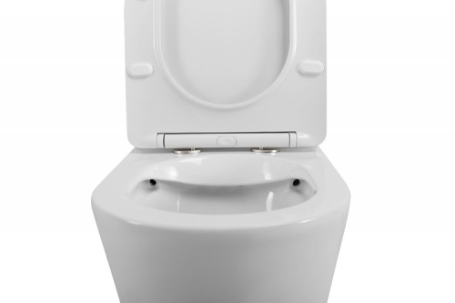 Унитаз напольный безободковый Belbagno FLAY-R, сиденье микролифт фото 6