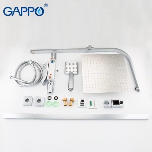 Душевая стойка с термостатом Gappo G2407-40 хром фото 7