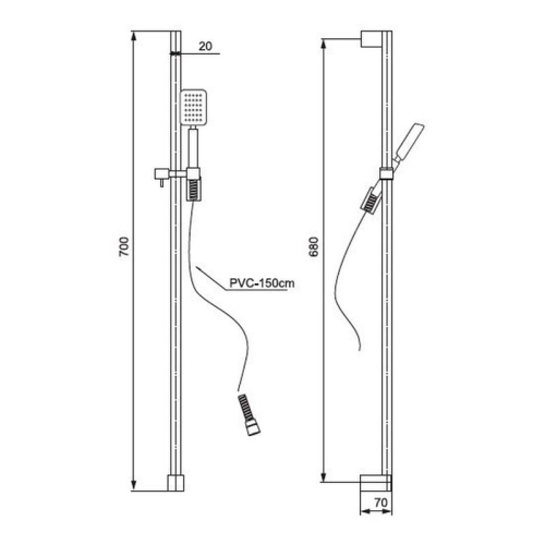 Душевой гарнитур Paini Genova GNCR121 фото 2