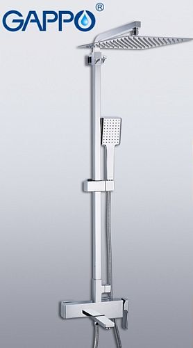Душевая система со смесителем Gappo Futura G2418 хром