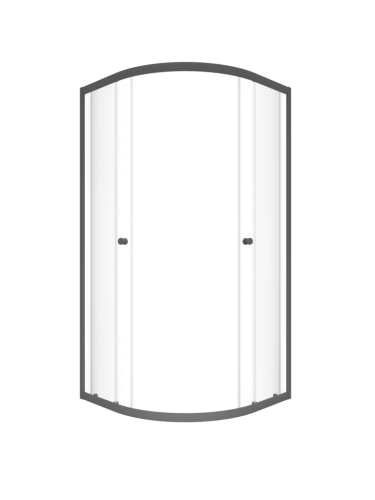 Душевое ограждение Triton Альфа-Графит 90*90, 100*100 прозрачное стекло фото 2