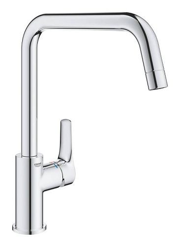 Смеситель для кухни GROHE Eurosmart 2021, U-образный высокий излив, хром (30567000)