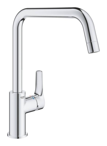 Смеситель для кухни GROHE Eurosmart 2021, U-образный высокий излив, хром (30567000)