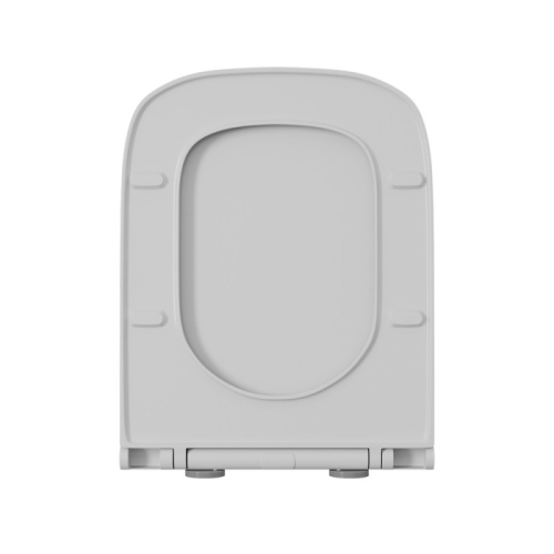 Унитаз подвесной безободковый D&K Quadro DT1516016 белый с сидением микролифт фото 8