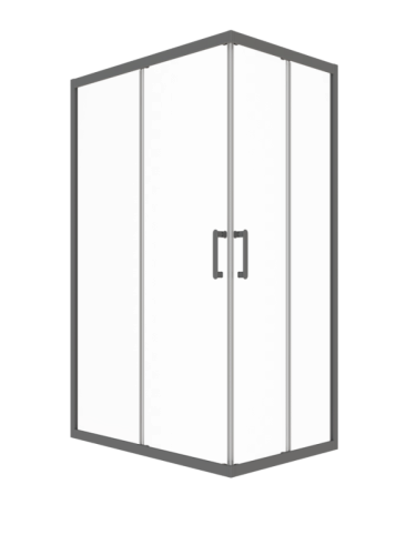 Душевое ограждение Triton Фикс-Графит 120*80, 120*90 прозрачное стекло