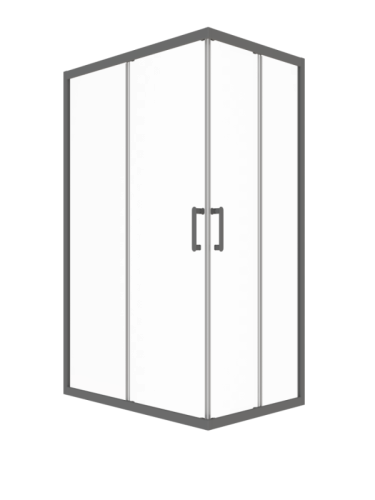 Душевое ограждение Triton Фикс-Графит 120*80, 120*90 прозрачное стекло