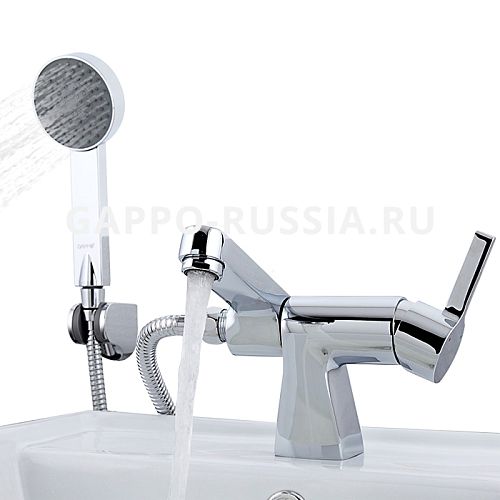 Смеситель врезной на борт ванны 1 отв. Gappo G1204