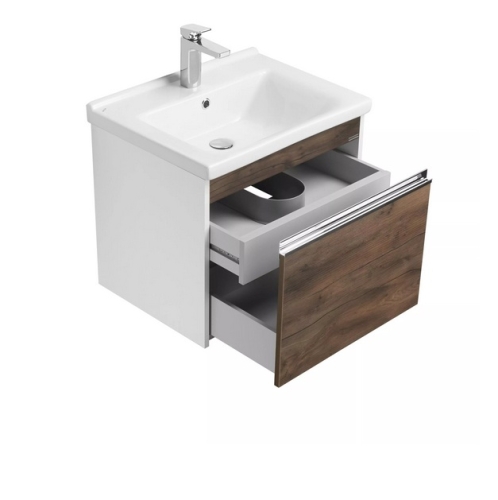 Тумба с раковиной Aquaton Капри 60, 80 Таксония Темная фото 3