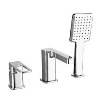 Смеситель на борт ванны 3 отв Iddis Slide хром