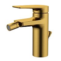 Смеситель с донным клапаном для биде Wasserkraft Aisch 5506 матовое золото