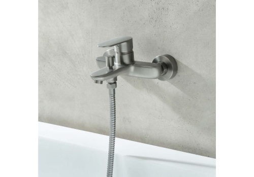 Смеситель для ванны Aquatek Ника AQ1840BGM, оружейная сталь фото 4