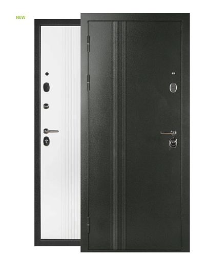 Дверь входная Tandoor Плаза Антик темно-серебристый/Белый 86, 96*205 правая/левая