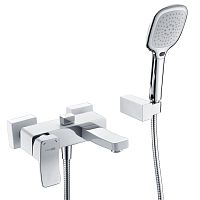 Смеситель для ванны Wasserkraft Aller 1061WHITE белый хром